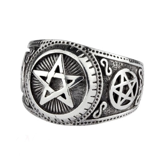 Ring Pentagramm 925 Silber - vergleichen und günstig kaufen